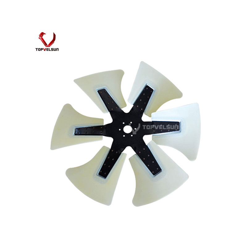 Negative Direction 600-633-7850 Excavator Plastic Fan Blade For WA470-3