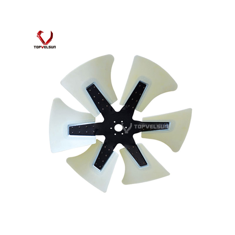Negative Direction 600-633-7850 Excavator Plastic Fan Blade For WA470-3