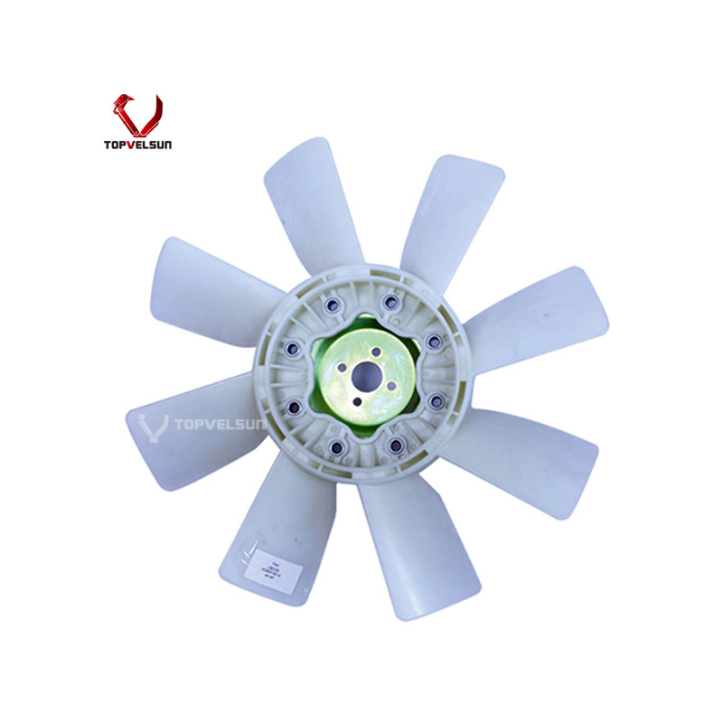 HD800 6D14 Excavator Radiator Diesel Engine Plastic Cooling Fan Blade ME039960