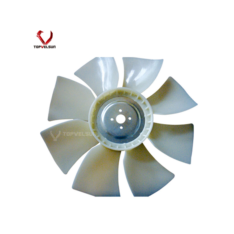 Diesel Engine 4BG1T Spare Part Cooling Fan Blade For Excavator