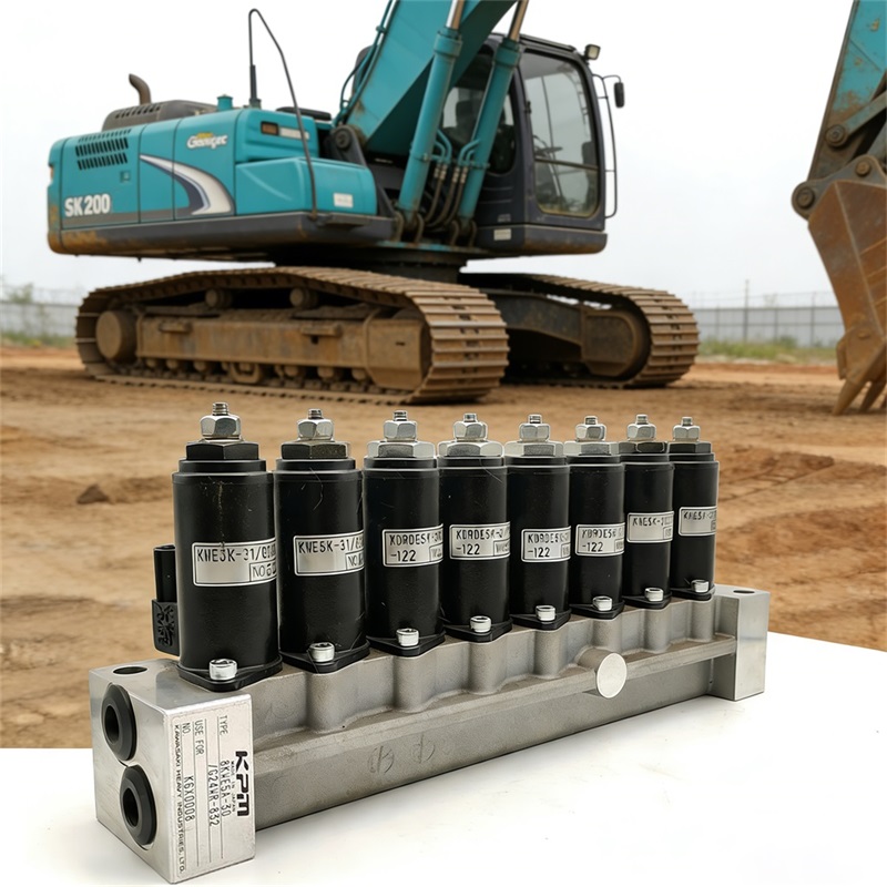 Kobelco SK200-8 Solenoid Valve Block: Fault Codes, Symptoms & Fixes