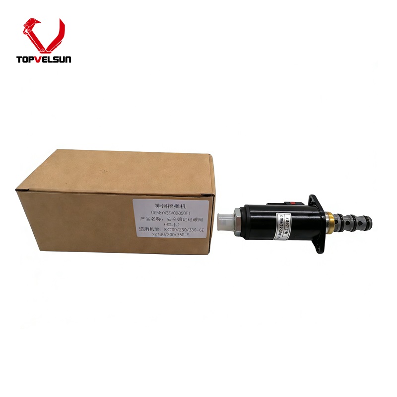 YN35V00050F1 KWE5K-31/G24DB50 Safety Lock Solenoid Valve for Kobelco SK200-8 SK230-8 SK350-8