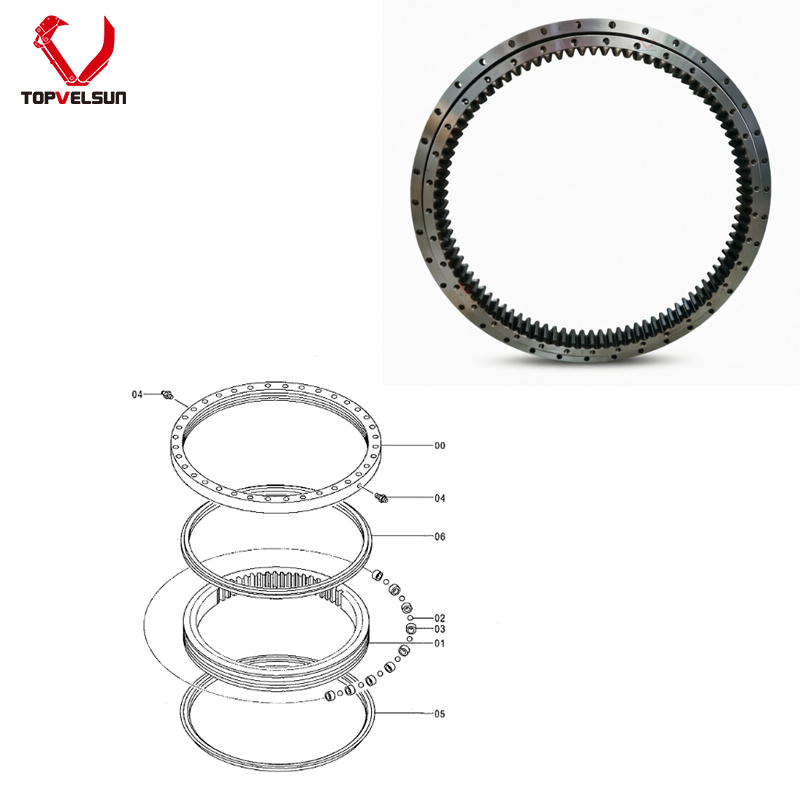 Heavy duty slewing ring 9148123 for John Deere 200LC