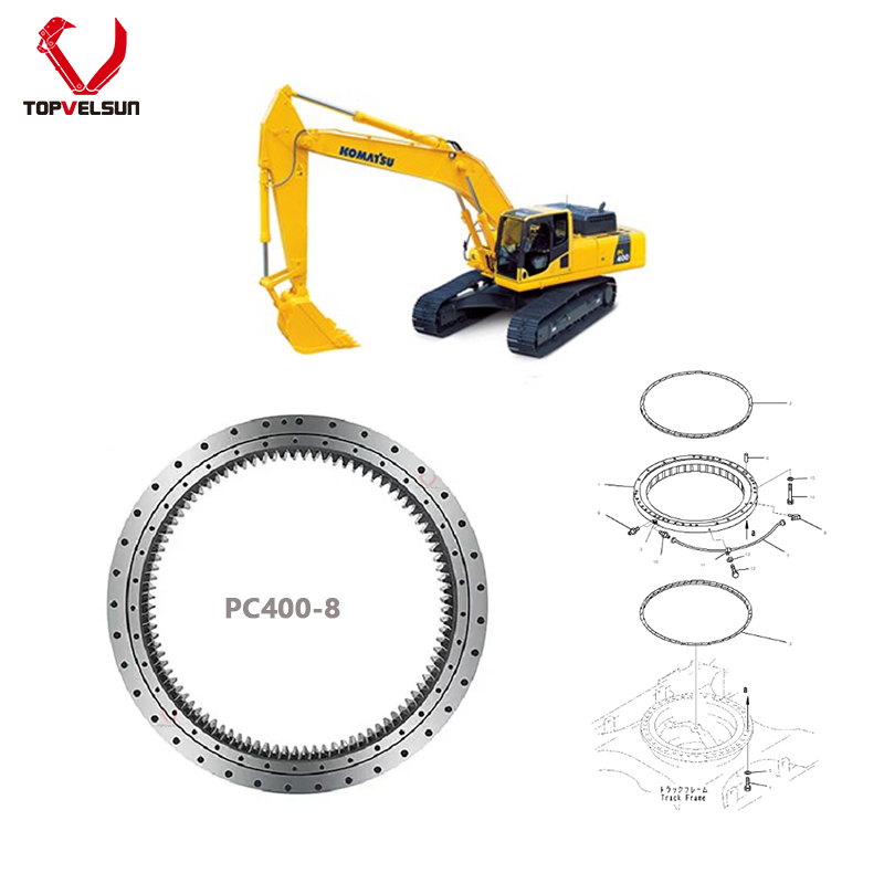 Mass excavation 45 ton class swing gear assembly 208-25-A3100