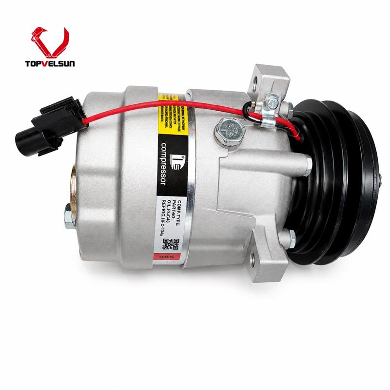 For Hyundai R220-9 R330-9 Excavator A/C Compressor 11Q6-90040 11Q6-90041