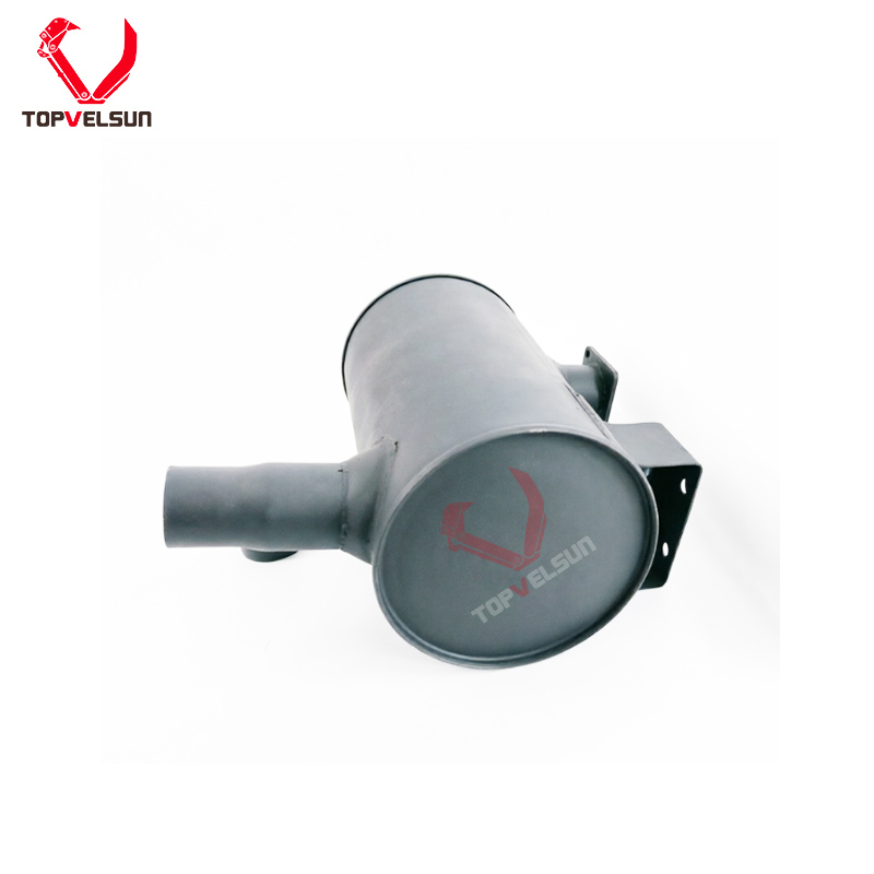 Optimized exhaust flow silencer replacement for Komatsu WA470-3 wheel loader