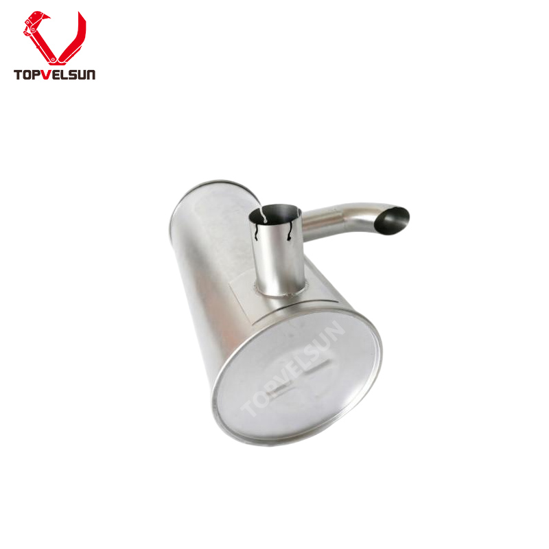 SA1114-00350 muffler canister and exhaust pipe connection detail