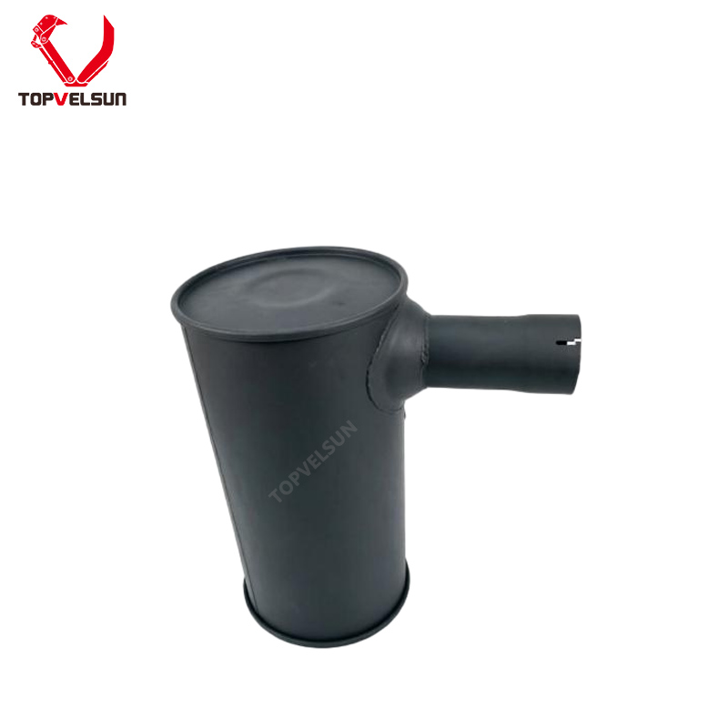 SAA6D107E engine muffler 6754-11-5310 93mm pipe connection detail