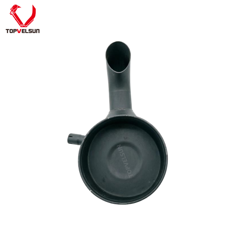 S6D95L engine muffler 6209-11-5230 68mm inlet pipe connection detail