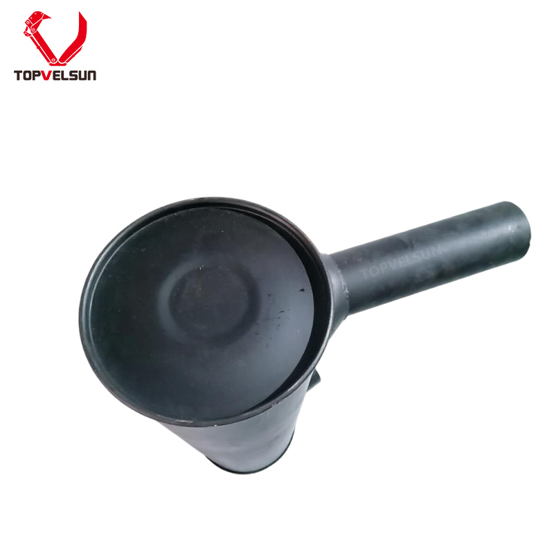 Komatsu PC450-6 muffler 6152-12-5360 115mm pipe connection detail