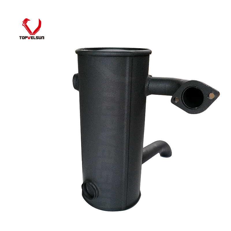 Hitachi ZX350-3 muffler 4668211 inlet flange connection detail