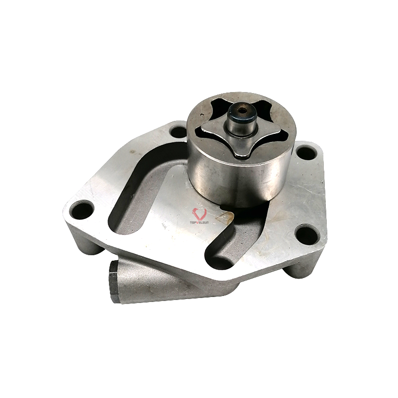 Yanmar 4TNV106 engine oil pump with integrated relief valve detail