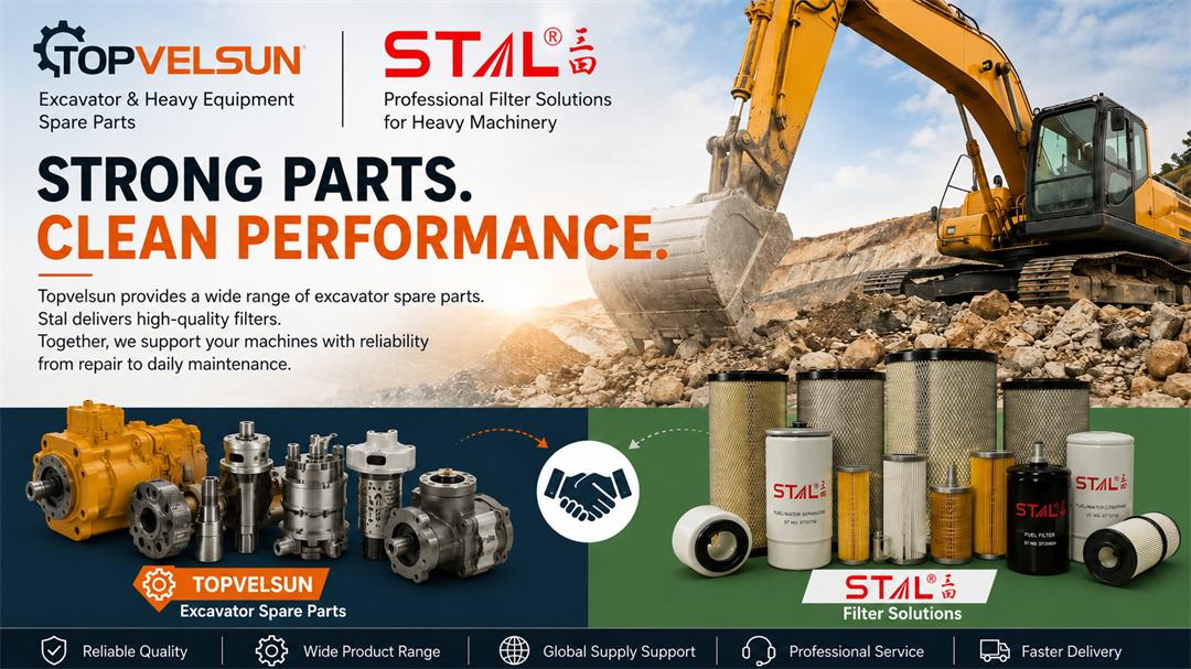 How Topvelsun and Santian Parts Work Together for Heavy Equipment Parts Supply