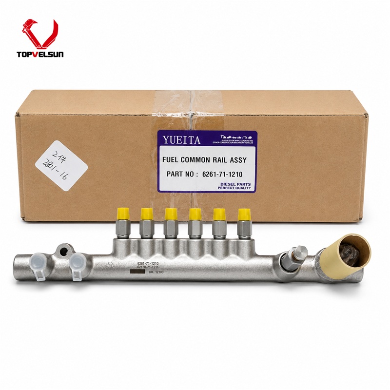 6261-71-1210 6261-71-1220 Common Rail Assembly for Komatsu SAA6D125E Engine