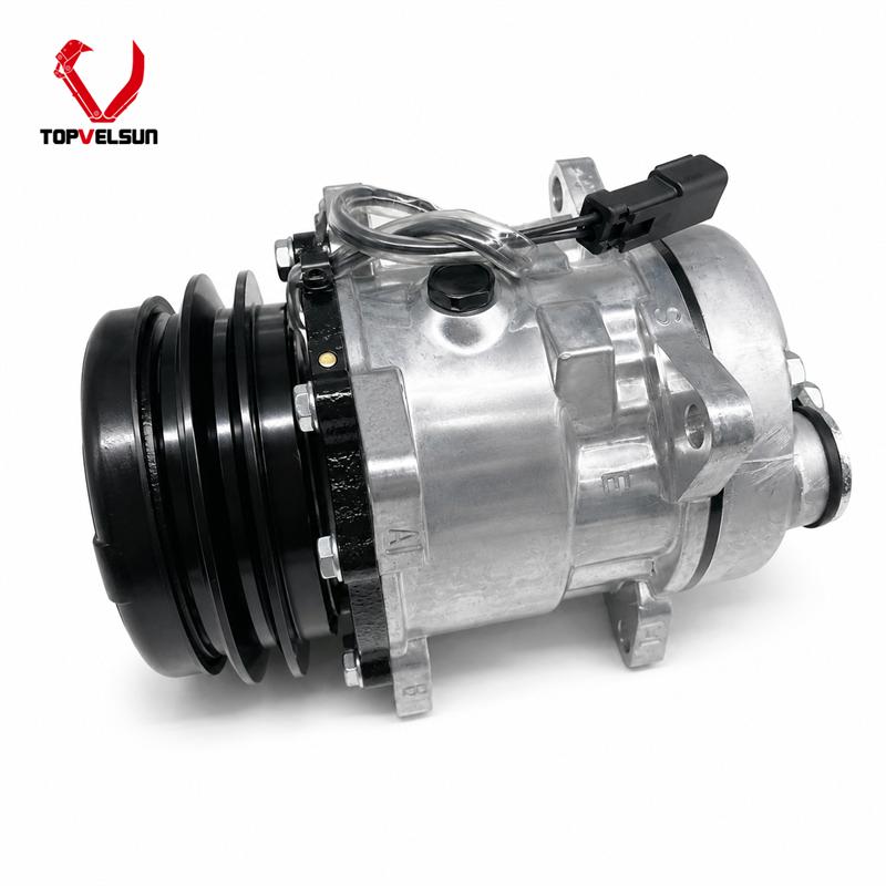 Aftermarket 422-6493 R134a refrigerant compressor front view