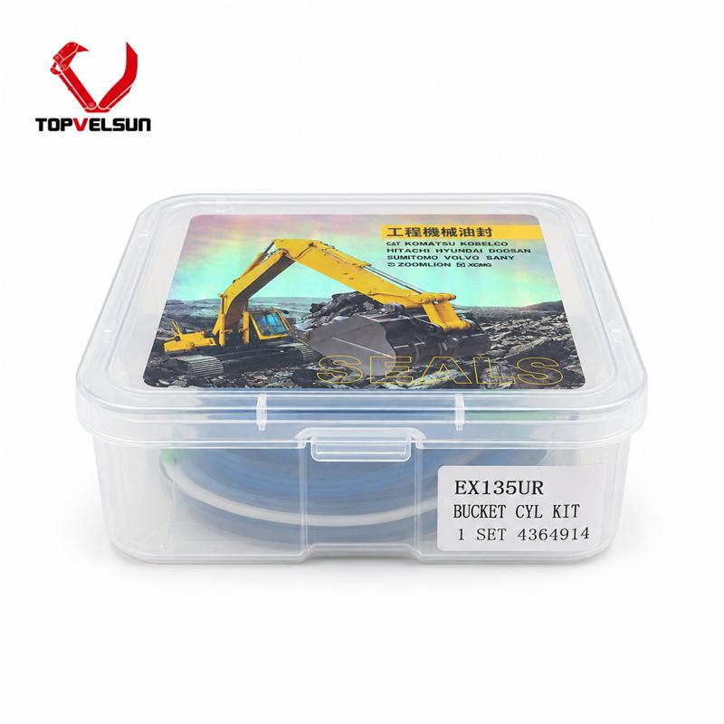 4364914 Bucket Cylinder Seal Kit 65mm Rod 95mm Bore for Hitachi EX100-5 EX120-5 EX130-5 4364914 Bucket Cylinder Seal Kit 65mm Rod 95mm Bore for Hitachi EX100-5 EX120-5 EX130-5